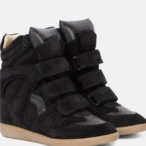 Isabel Marant leather over & stainer basket.  Black. Size 38